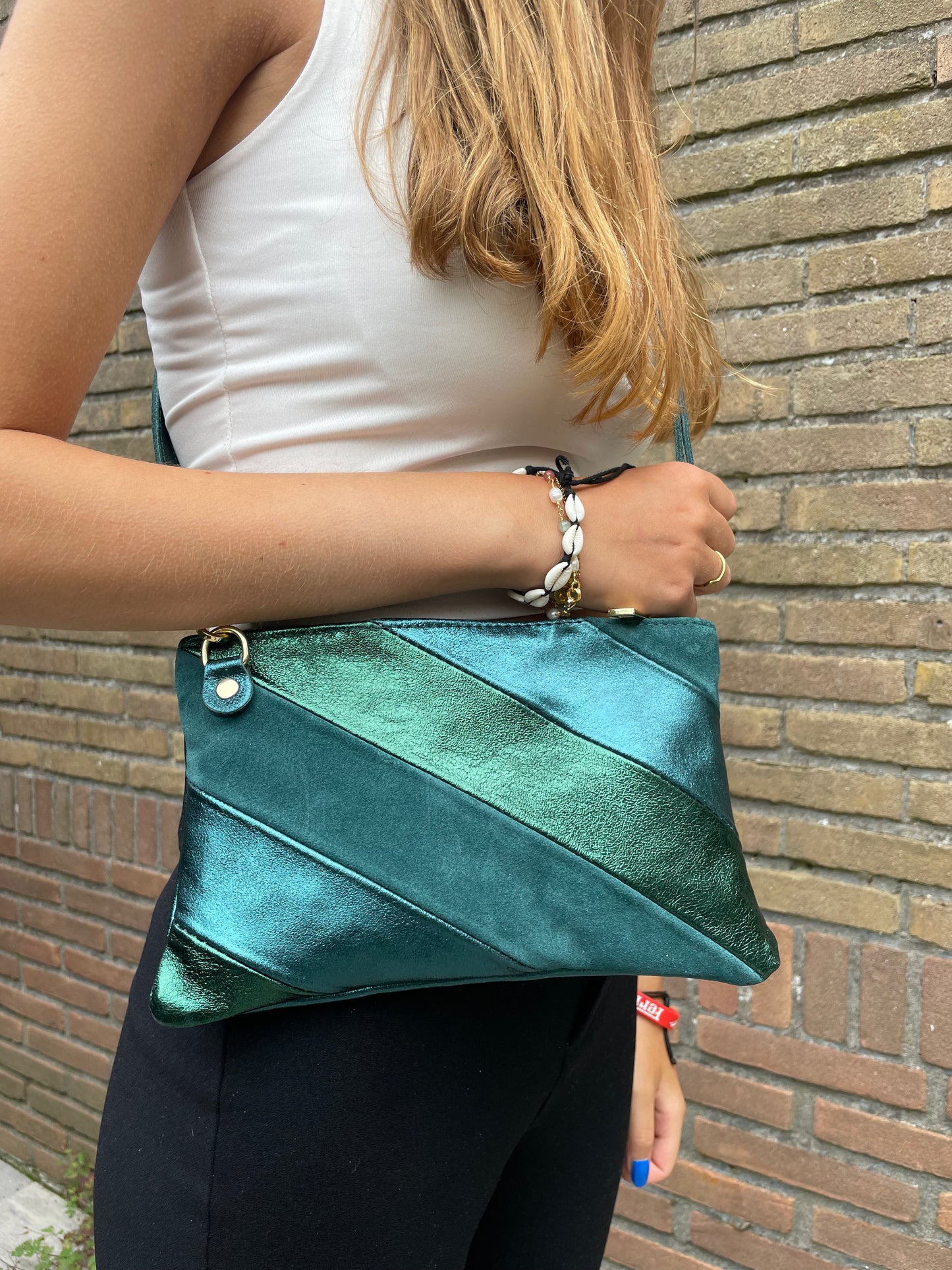 Rainbow Bag Metallic - Green