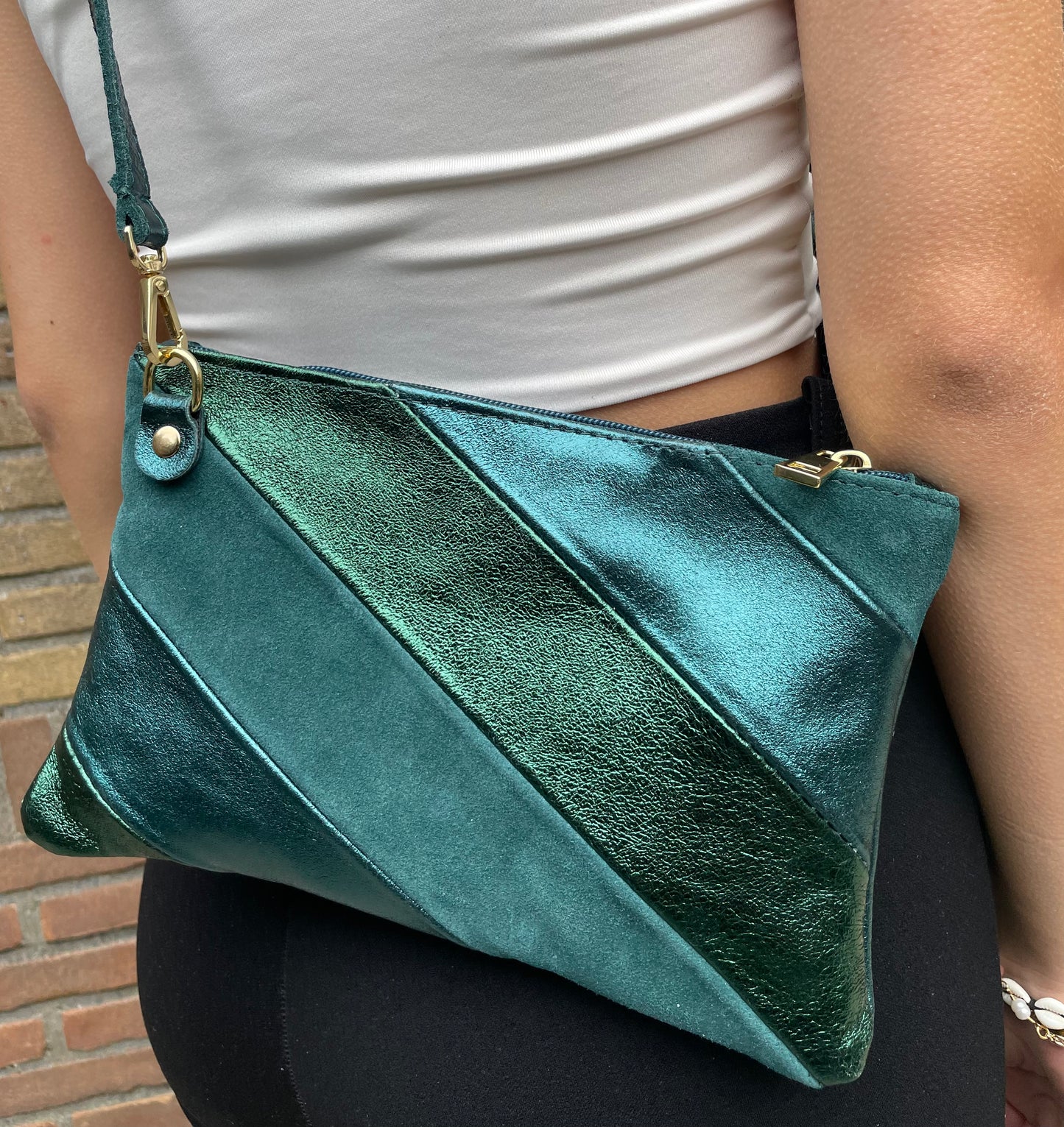 Rainbow Bag Metallic - Green